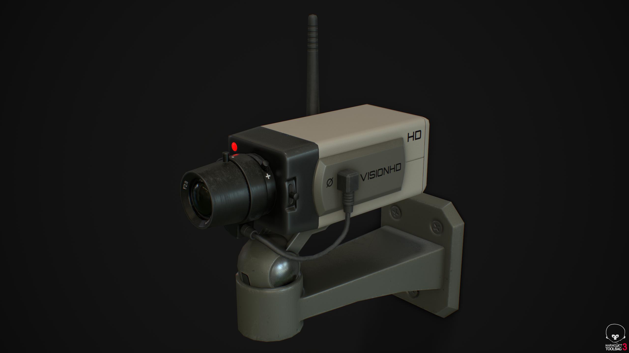 Render of a small security camera